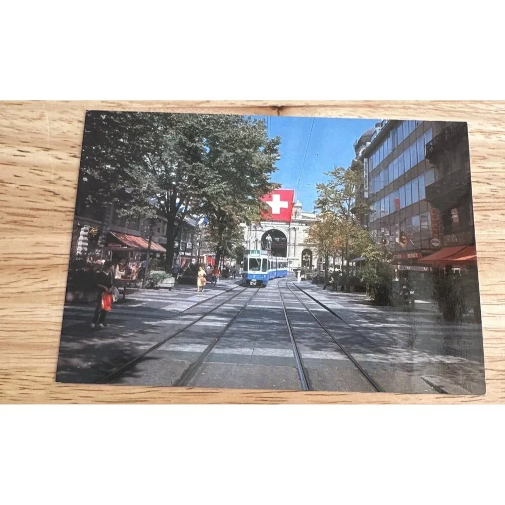 A Scenic Tour Downtown On Zurich Train in Switzerland